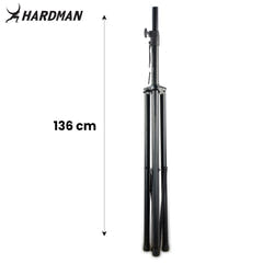 Hardman HLS2 ljusstativ med T-bar, 2,5 m, 70 kg, svart