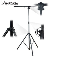 Hardman HLS2 ljusstativ med T-bar, 2,5 m, 70 kg, svart