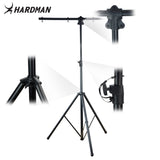 Hardman HLS2 ljusstativ med T-bar, 2,5 m, 70 kg, svart