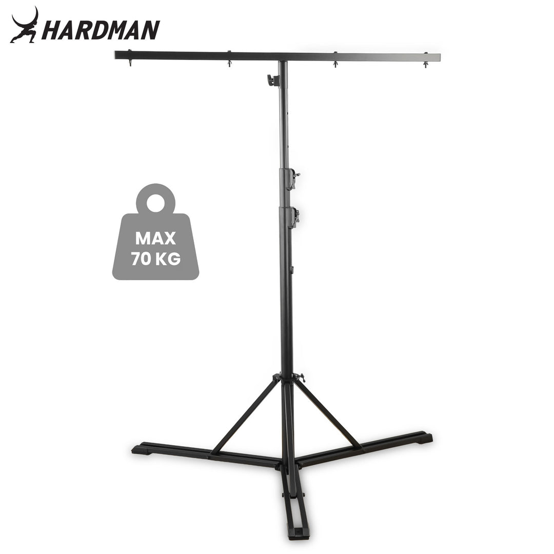 Hardman HLS13 ljusstativ med T-bar och väska, 3 m, 70 kg