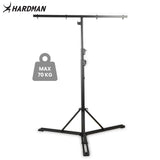 Hardman HLS13 ljusstativ med T-bar och väska, 3 m, 70 kg