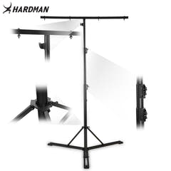 Hardman HLS13 ljusstativ med T-bar och väska, 3 m, 70 kg