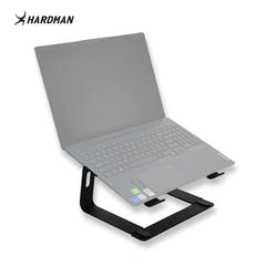 Hardman LSR2 – Hopfällbart laptopstativ i aluminium, svart