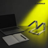 Hardman LSR2 – Hopfällbart laptopstativ i aluminium, silver