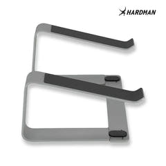 Hardman LSR2 – Hopfällbart laptopstativ i aluminium, silver