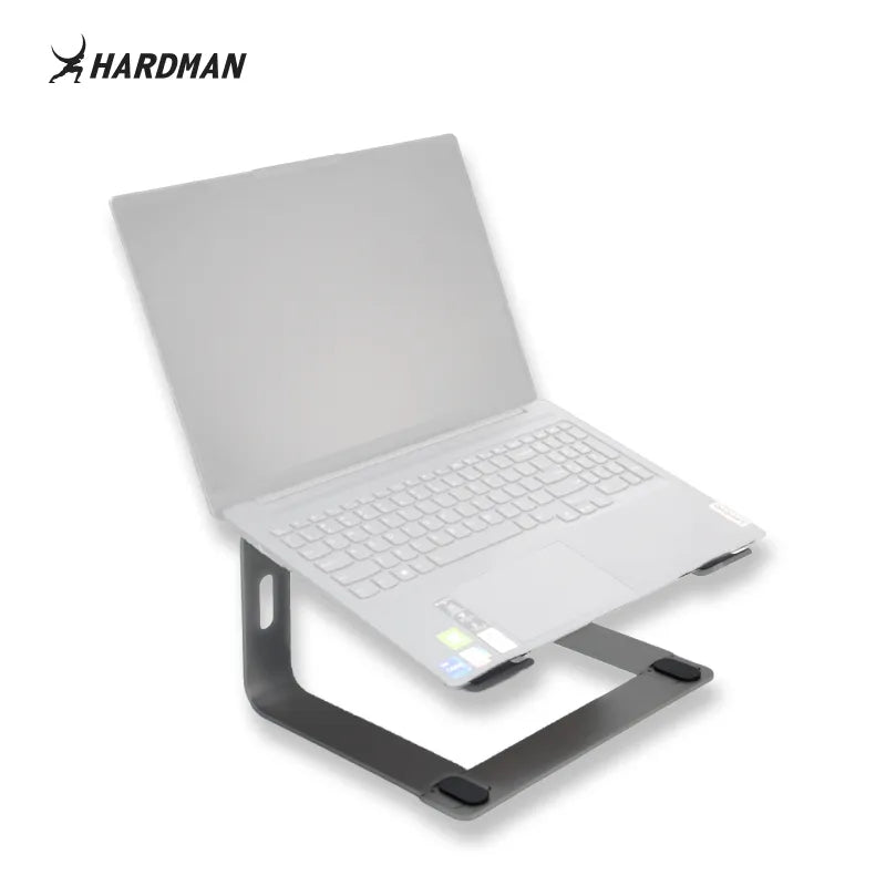 Hardman LSR2 – Hopfällbart laptopstativ i aluminium, silver
