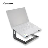 Hardman LSR2 – Hopfällbart laptopstativ i aluminium, silver