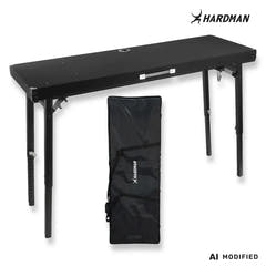 Hardman DTS1 hopfällbart DJ-bord, 154 x 52 cm, med väska