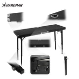 Hardman DTS1 hopfällbart DJ-bord, 154 x 52 cm, med väska