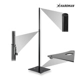Hardman HLK980-PRO pelarstativ med tung stålbas, 1,3 till 2 m