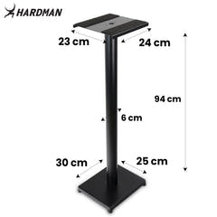Hardman HLM90 studiemonitorstativ, 94 cm, upp till 70 kg