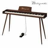 Mielczewski digitalpiano med metallben, brun