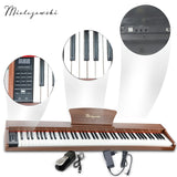Mielczewski digitalpiano med metallben, brun