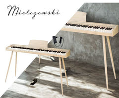 Mielczewski digitalpiano med metallben, beige