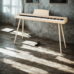 Mielczewski digitalpiano med metallben, beige