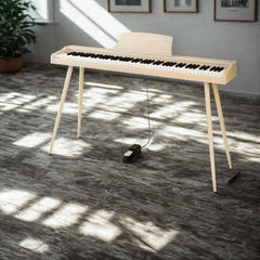 Mielczewski digitalpiano med metallben, beige