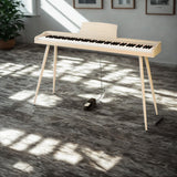 Mielczewski digitalpiano med metallben, beige