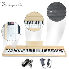 Mielczewski digitalpiano med metallben, beige