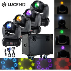 Lucendi BEAM100 moving head, set med 4 st och case