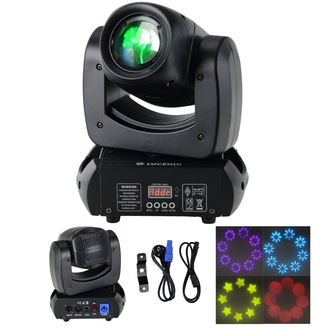 Lucendi BEAM100 moving head, set med 4 st och case