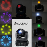 Lucendi BEAM100 moving head, set med 4 st och case