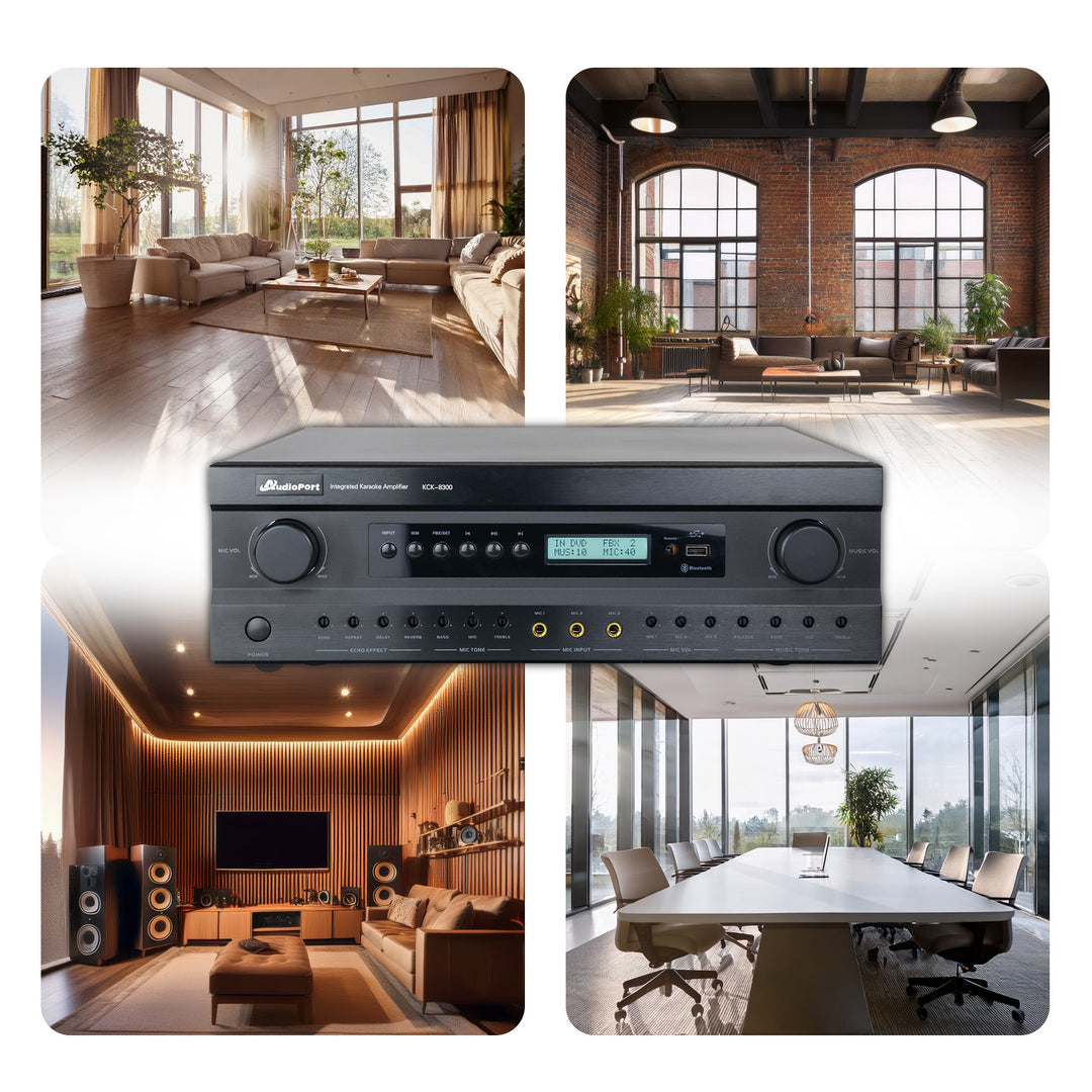 Audioport KC8300 förstärkare 2 x 300 W med DSP