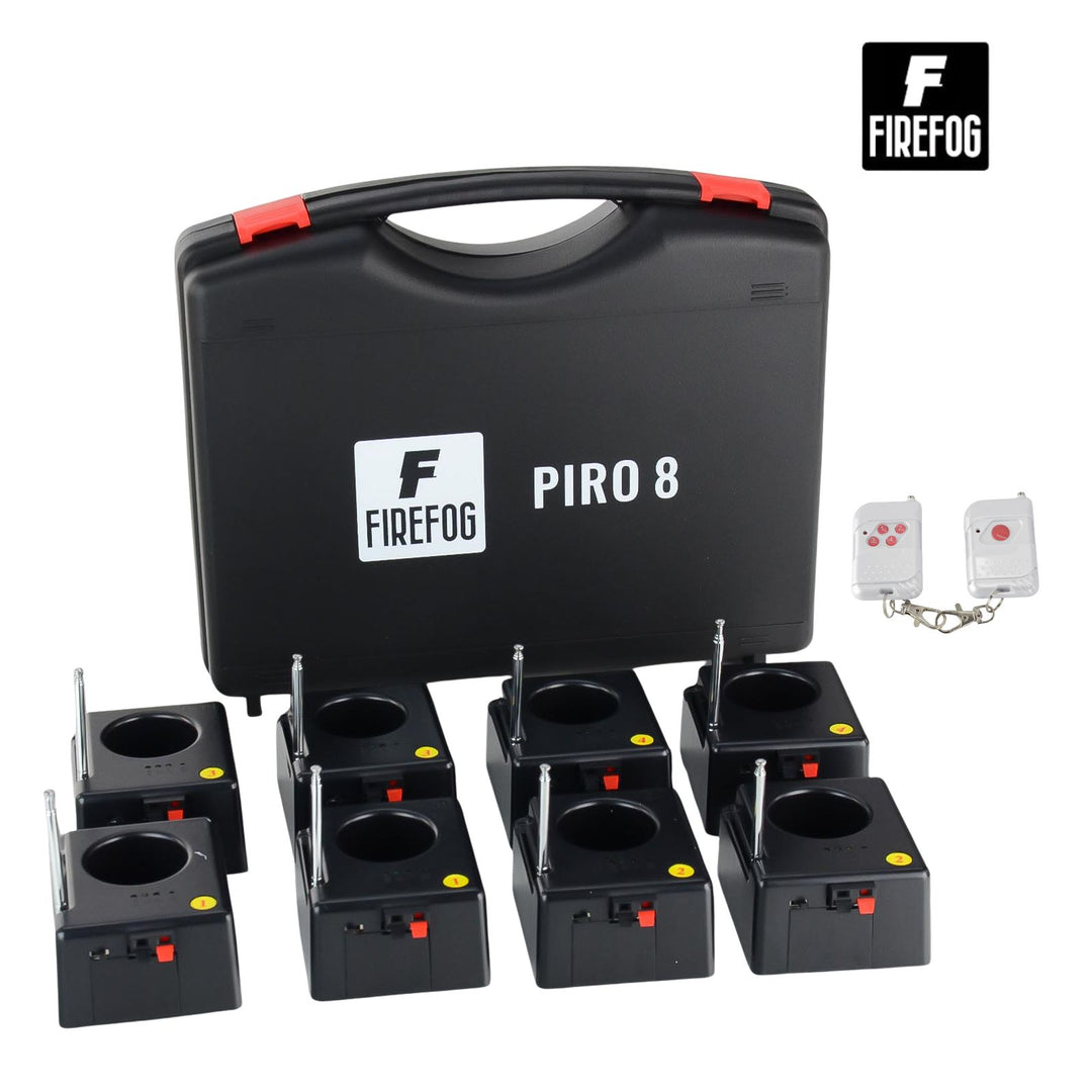 Firefog Piro 8 fjärrtändningsset för gnistfontäner, 8 kanaler