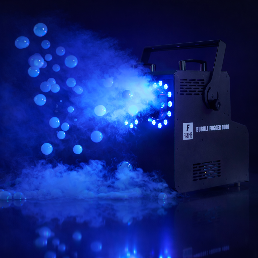 Firefog BUBBLE FOGGER 1000 rök- och bubbelmaskin med RGBW LED