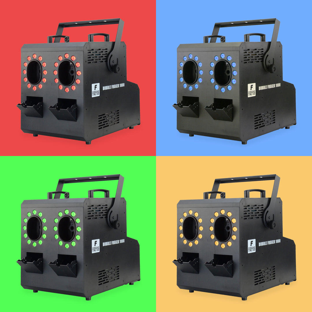 Firefog BUBBLE FOGGER 1000 rök- och bubbelmaskin med RGBW LED
