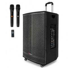 Audioport V15 transportabel Aktiv högtalare 500 W med 2 mikrofoner
