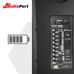 Audioport V15 transportabel Aktiv högtalare 500 W med 2 mikrofoner
