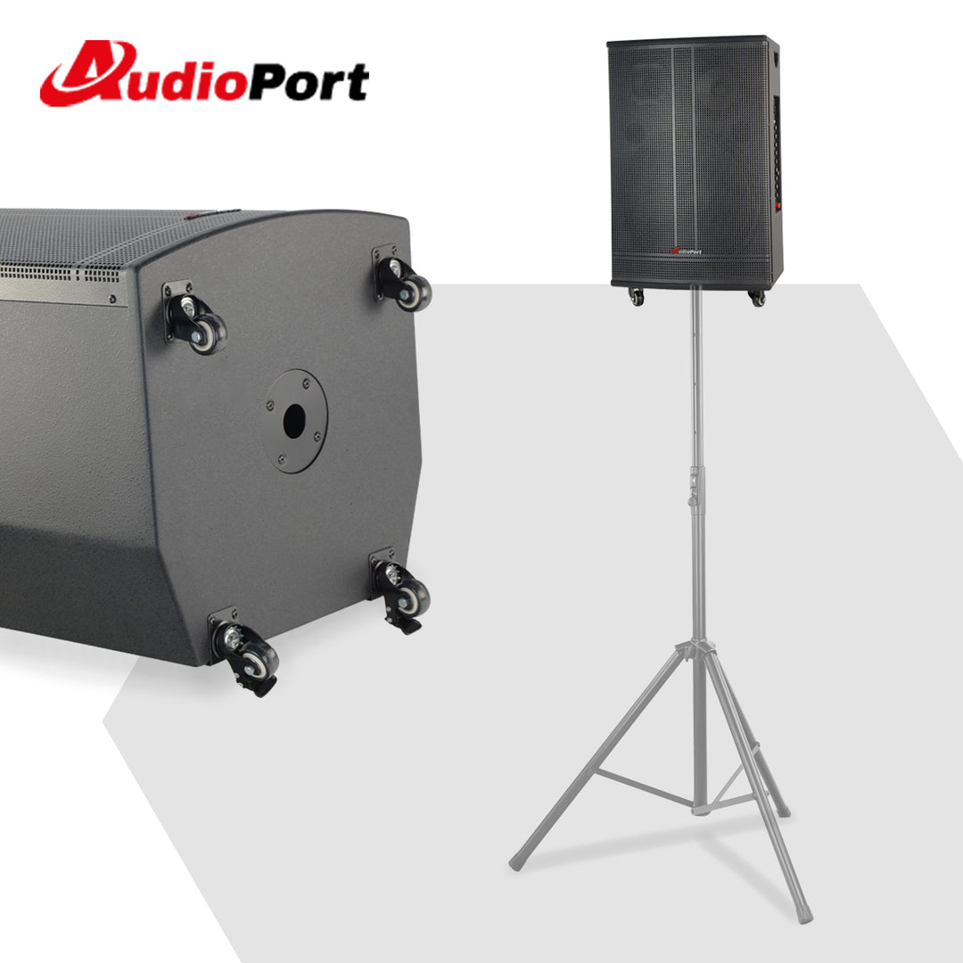 Audioport V15 transportabel Aktiv högtalare 500 W med 2 mikrofoner