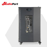 Audioport V15 transportabel Aktiv högtalare 500 W med 2 mikrofoner