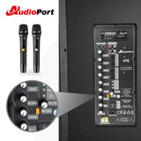 Audioport V15 transportabel Aktiv högtalare 500 W med 2 mikrofoner