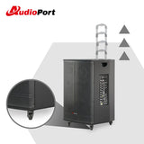 Audioport V15 transportabel Aktiv högtalare 500 W med 2 mikrofoner