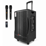 Audioport V12 transportabel aktiv högtalare 350 W med 2 mikrofoner