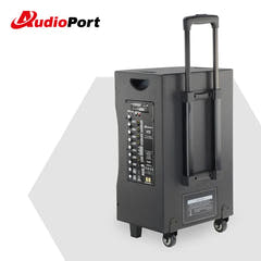 Audioport V12 transportabel aktiv högtalare 350 W med 2 mikrofoner