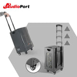 Audioport V8 transportabel aktiv högtalare 250 W med 2 mikrofoner