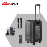 Audioport V8 transportabel aktiv högtalare 250 W med 2 mikrofoner
