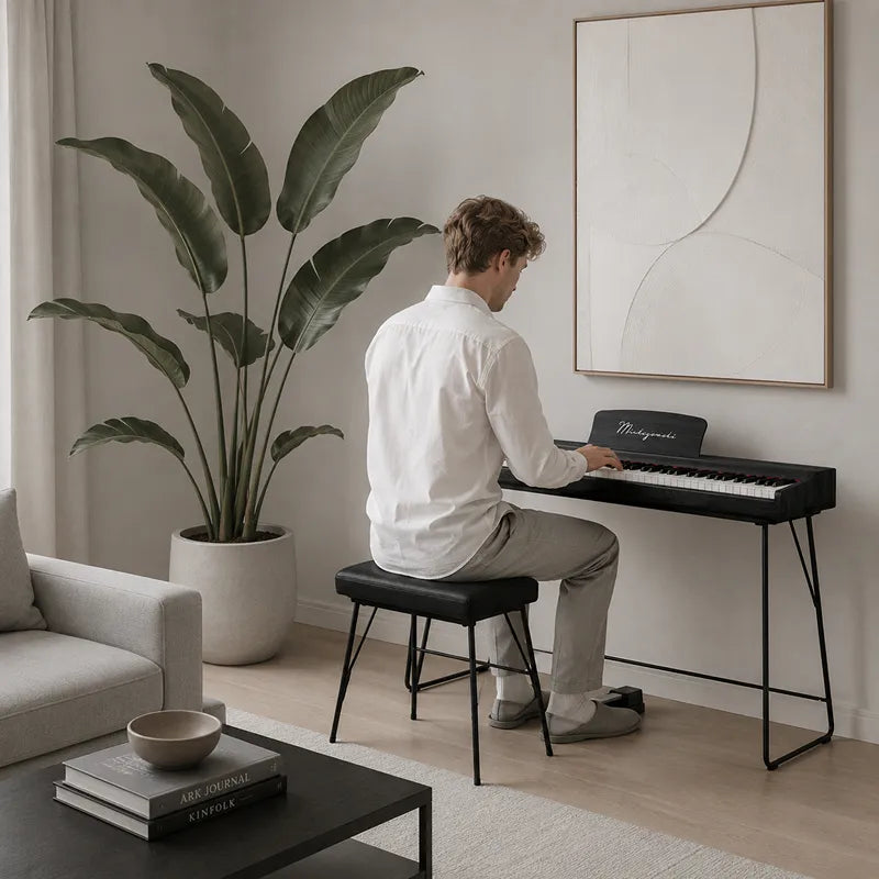 Mielczewski Tiento digitalpiano, mörkbrun