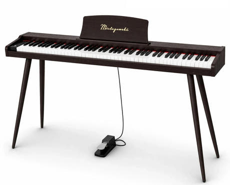 Mielczewski Virelai digitalpiano med ben, mörkbrun