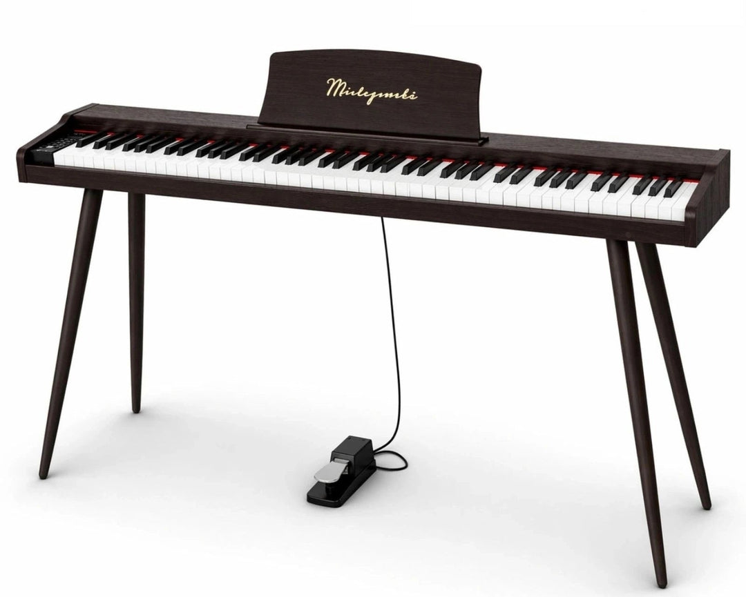 Mielczewski Virelai digitalpiano med ben, mörkbrun