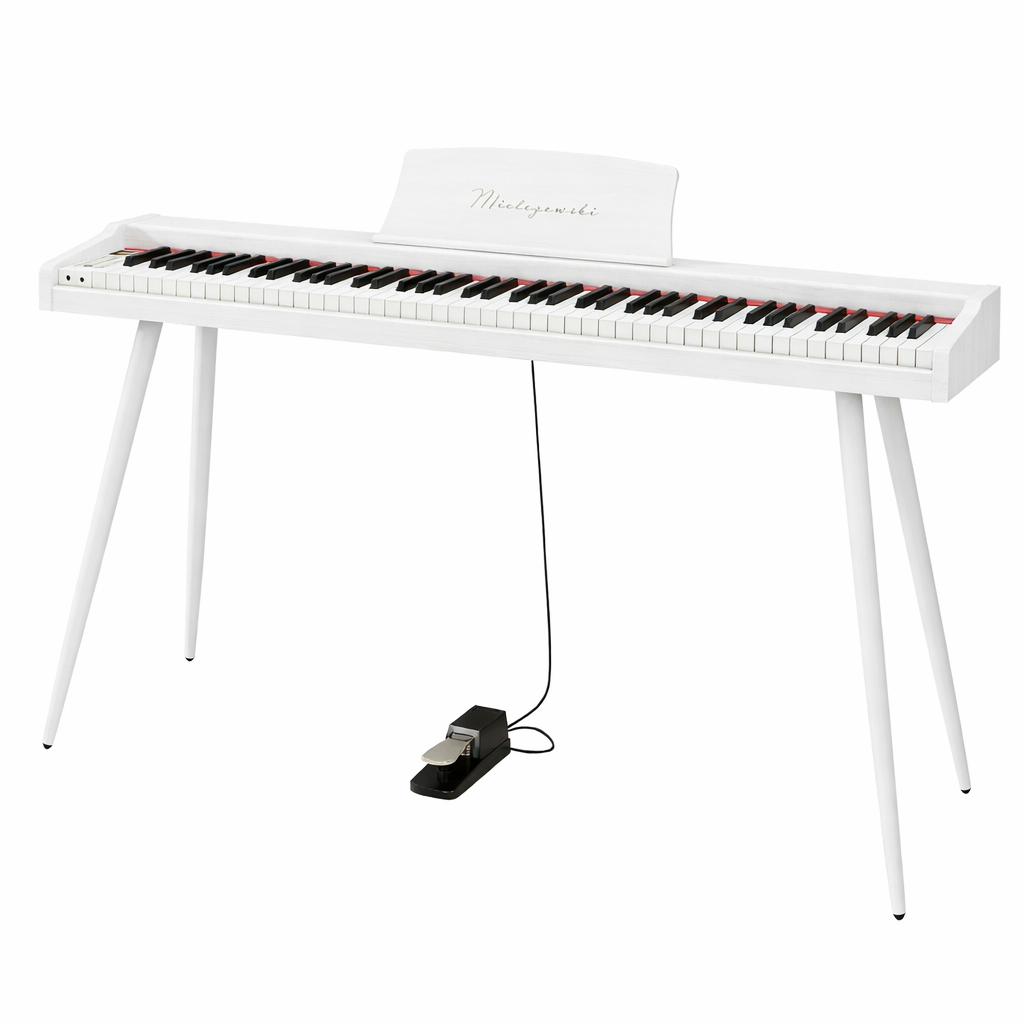 Mielczewski Virelai digitalpiano med ben, vit