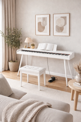 Mielczewski Virelai digitalpiano med ben, vit