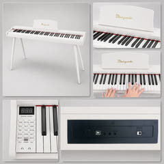 Mielczewski Virelai digitalpiano med ben, vit