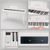 Mielczewski Virelai digitalpiano med ben, vit