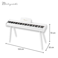 Mielczewski Canzonetta digitalpiano med ben, vit