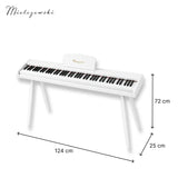 Mielczewski Canzonetta digitalpiano med ben, vit
