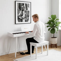 Mielczewski Canzonetta digitalpiano med ben, vit
