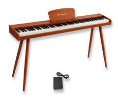 Mielczewski Canzonetta digitalpiano med ben, ljus mahogny